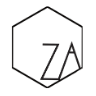 Zatka home Decor hexagonal logo with ZA